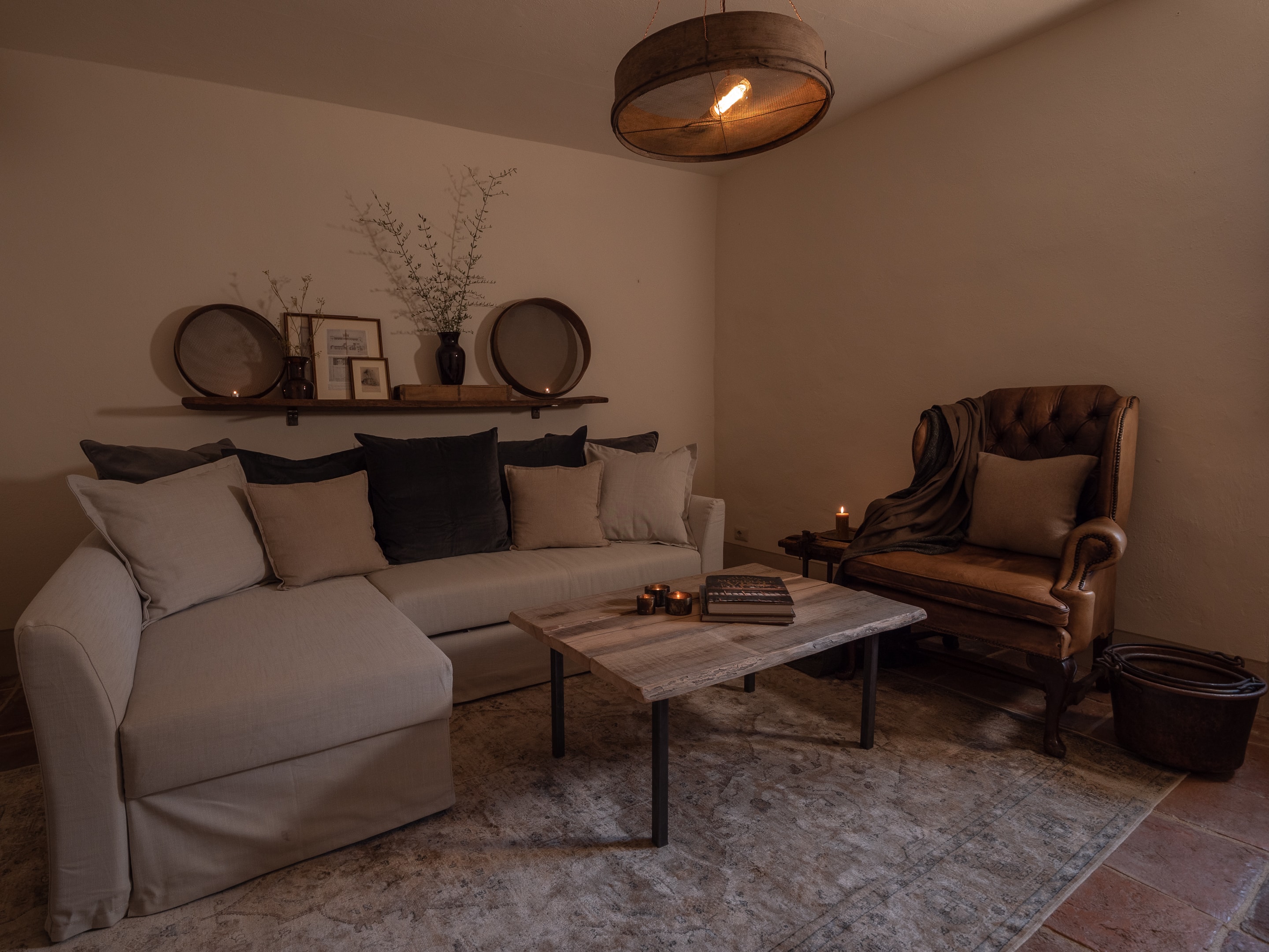 Borgo di Sotto Toscana Medieval Tuscany Accommodation Montefollonico Cozy Rustic Living Room