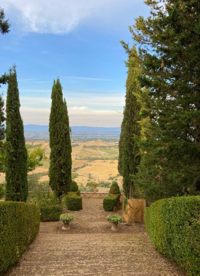 Montefollonico Tuscany Italy Castle Gardens