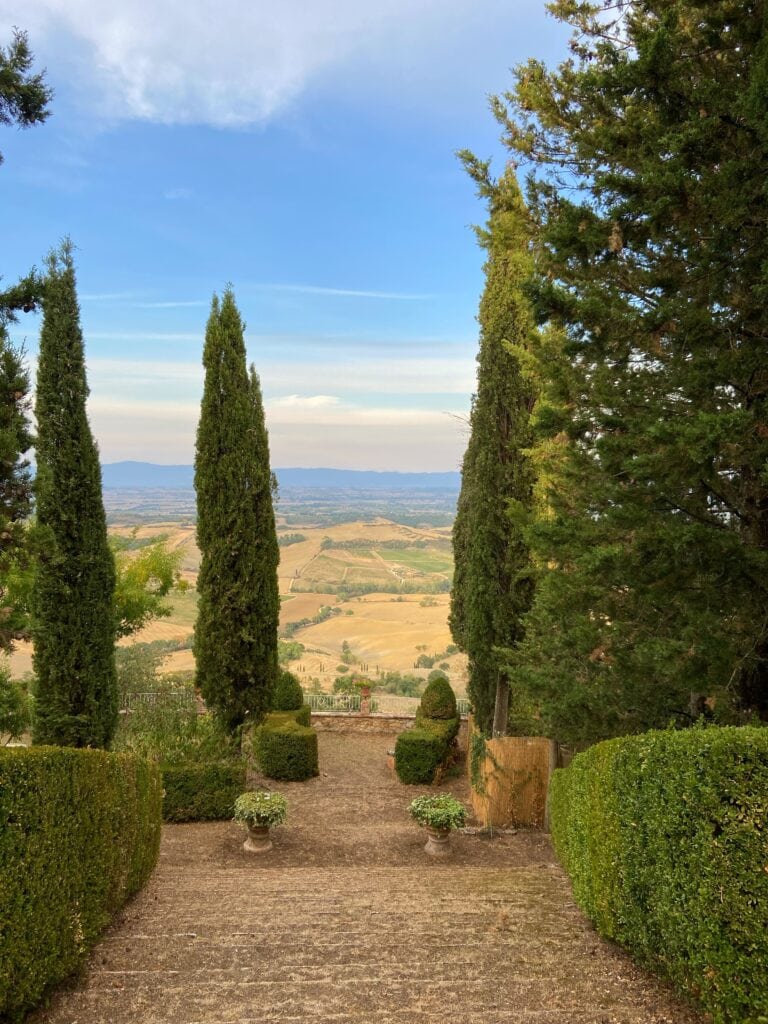 Montefollonico Tuscany Italy Castle Gardens